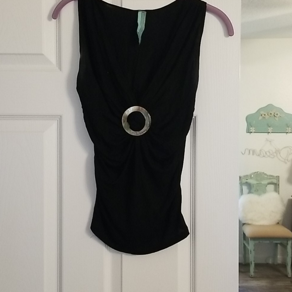 Black tank top